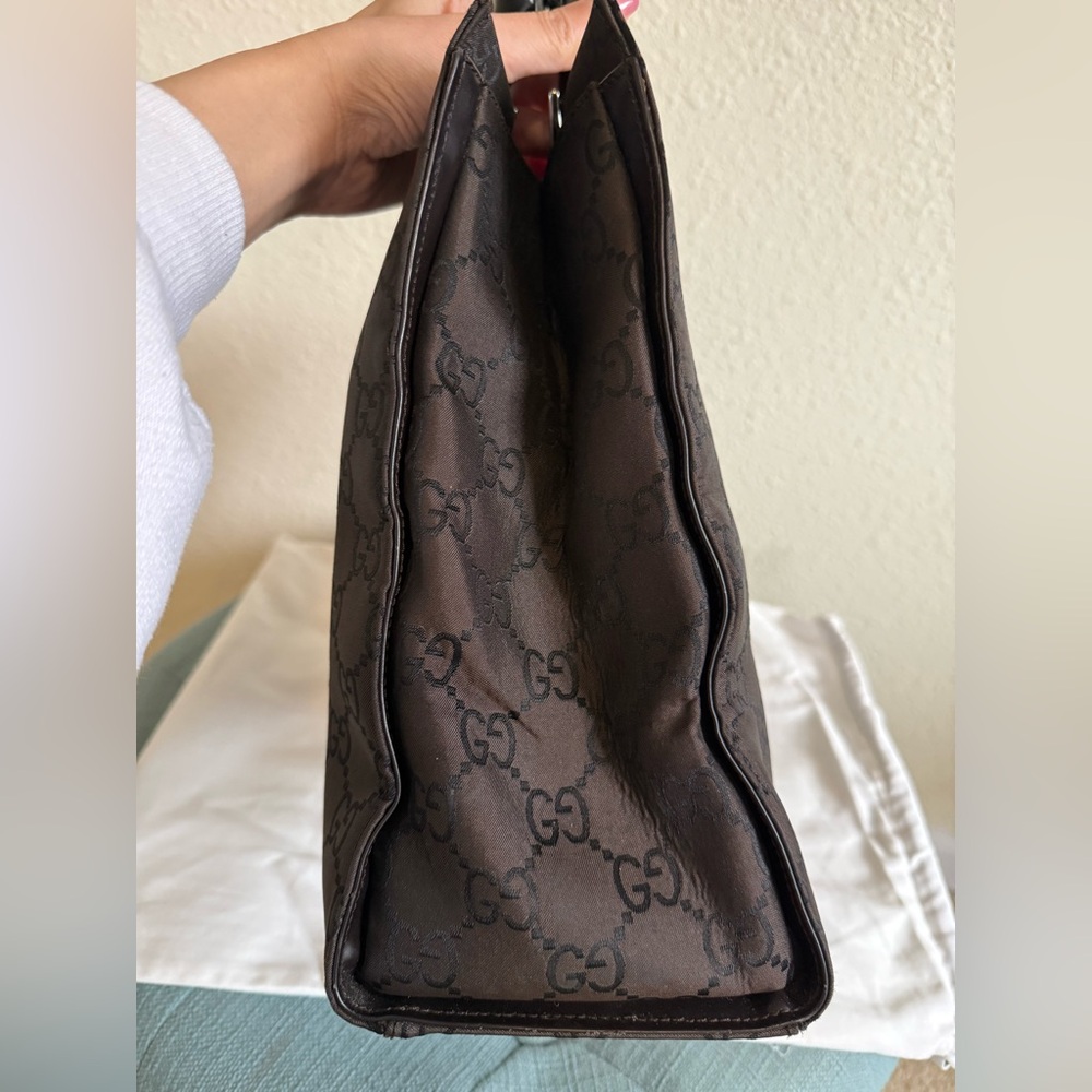 gucci bamboo shopper tote. - Picture 4 of 15